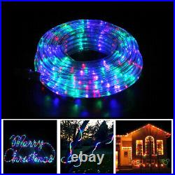 100-300FT LED Rope Strip Light Waterproof Multi-color Changing Outdoor + US Plug
