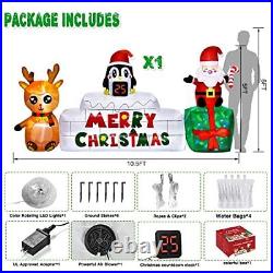 10 Ft Christmas Inflatables Outdoor 10FT Christmas Inflatables
