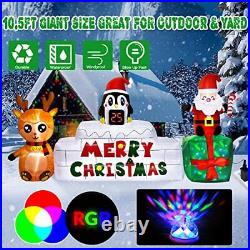10 Ft Christmas Inflatables Outdoor 10FT Christmas Inflatables