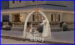 10 Ft. Warm White LED Giant Nativity Set Holiday Yard Decoration Christmas Gift