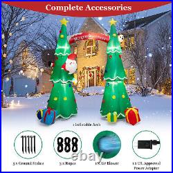 10' Tall Inflatable Christmas Arch with LEDs & Built-in Air Blower