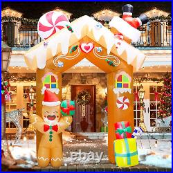 11FT Height Giant Christmas Inflatables Arch Decorations Gingerbread House Archw