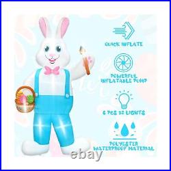 12FT Easter Inflatables Decorations, Huge Easter Bunny Inflatables Outdoor, L