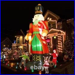 12FT Huge Christmas Nutcracker Soldier Inflatable Blow Up Xmas Yard Decorations