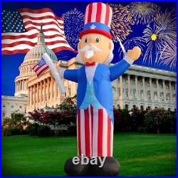 12 FT Patriotic Independence Day 4th of July Inflatable Outdoor 12FT Uncle Sam