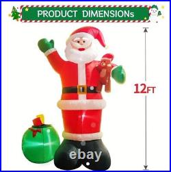 12 Feet Giant Santa Christmas Inflatable