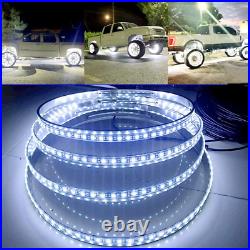 15.5'' 288Leds Brightest White Wheel Rim Lights Solid White Light up for Truck V