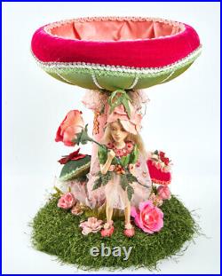 15 Katherines Collection Enchanted Fairy Doll Mushroom Bowl Easter Spring Decor