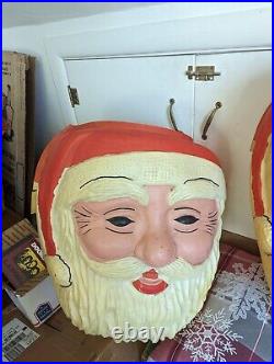 1950's Santa Claus Face Porch Light Covers