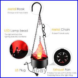 1-10PCS LED Flame Fake Flickering Fire Effect Light Burning Lamp Party Decor US