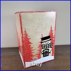 2014 Bath & Body Works 16 Ceramic Snowman Luminary Candle Holder with Box