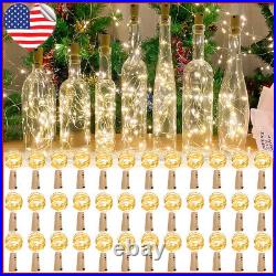 20LEDs Wine Bottle Light Cork Battery Operated Fairy String Light Xmas Decor LOT