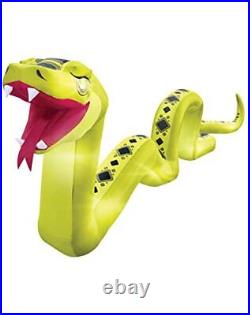 20 Ft Long Giant Snake Halloween Inflatable LED Lighted Yard Outdoor Decorations
