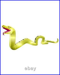 20 Ft Long Giant Snake Halloween Inflatable LED Lighted Yard Outdoor Decorations