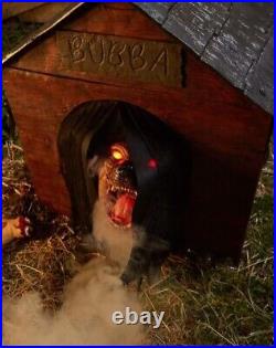 2.8' Possessed Dog in Doghouse Motion Activated Animatronic Halloween Decoration