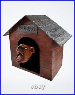 2.8' Possessed Dog in Doghouse Motion Activated Animatronic Halloween Decoration