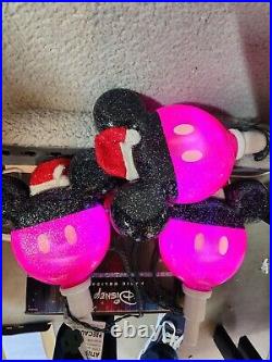 2 Disney Holiday Magic Gemmy Mickey Friends 3-Marker Color Changing Yard Lights