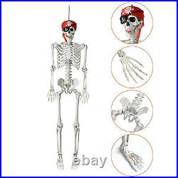 2 Pack 5.4 FT Full Body Halloween Skeletons Props Decoration with Movable Joints