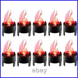 3D Fake Flame Lamp Electric Camp Fire Realistic Fire Effect Light DIY Fireplace