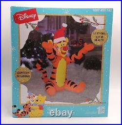 3 Pk Gemmy 3.5 Ft Winnie the Pooh, Tigger, Eeyore Airblown Christmas Inflatables
