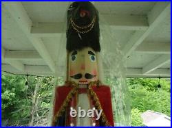 42 Inch Nutcracker Large Wood Soldier Knife Sword Red Rite Aid New