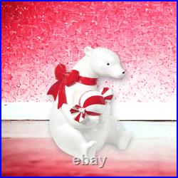 42 Sitting Polar Bear With Candy Christmas Decor SHIPS WITHIN 15 DAYS