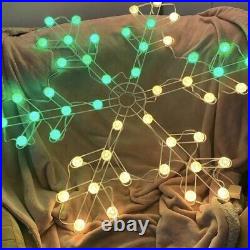 42 in. 48 LED Color Changing Snowflake Christmas Light GE