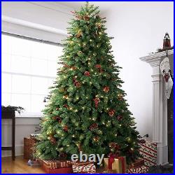 4.5/7.5/9/10FT Pre-lit Christmas Tree with 1000 Clear Lights, Holiday Decoration
