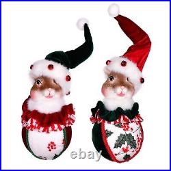 4.5 Holly Jolly Squirrel Orn Asst 2/Box