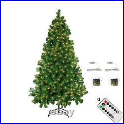 4.5ft 6ft 7ft Green Christmas Tree Decor DIY USB LED String Lights with Remote