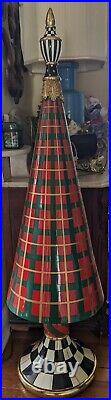4 Foot Mackenzie Childs Aberdeen Courtly Check Christmas Tree