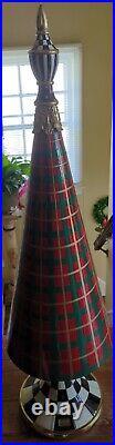 4 Foot Mackenzie Childs Aberdeen Courtly Check Christmas Tree