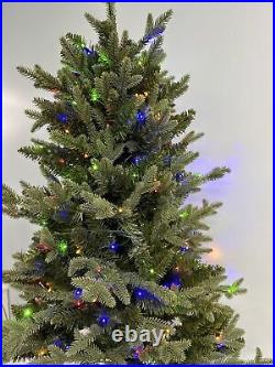 4 Foot Slim Style Artificial Christmas Tree 340 Radiant Micro LED Lights OPEN Bo