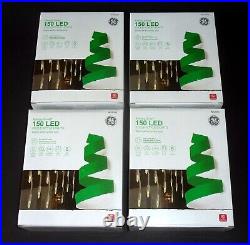 (4) GE Energy Smart 150 Warm White LED Plug-In Christmas / Wedding Icicle Lights