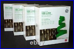 (4) GE Energy Smart 150 Warm White LED Plug-In Christmas / Wedding Icicle Lights