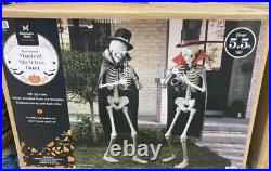 5.5 FT LED Set of 2 Interactive Musical Skeletons Halloween Outdoor Decor