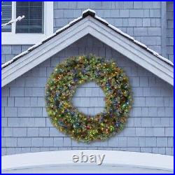 60 Wreath 800 Multicolor / White Micro LED Lights Christmas 5 Light Function