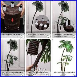 6Ft LED Lighted Palm Tree, Outdoor Tiki Bar Decor, Artificial Trees