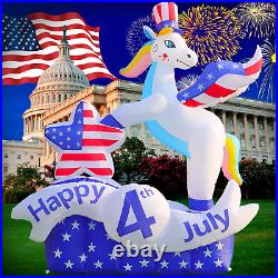 6 FT Patriotic Independence Day 4Th of July Inflatable Outdoor Decoration, Uncle