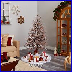 6' Frosted Berry Twig Artificial Christmas Tree with350 Gum Ball LED. Retail $392