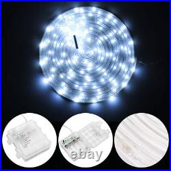6 Ft Christmas LED Spiral Tree Light Cool White Holiday Party Battery 5 Packs