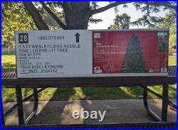 7.5-foot Pre-lit Wesley long-needle pine Christmas tree