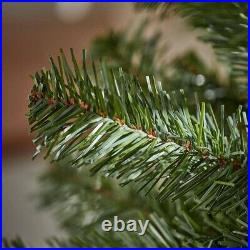 7.5ft. Pre-Lit LED Festive Pine Slim Artificial Christmas Tree NEW FREE SHIPPING