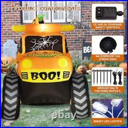 8FT Halloween Inflatables Inflatables Outdoor Halloween Ghost Truck