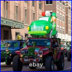 8 FT St Patricks Outdoor Decorations, Giant Lucky Leprechaun Driving Truck