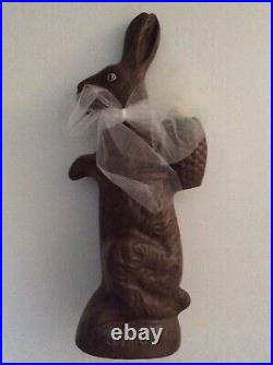 8+ Piece Collection Of Realistic Looking Chocolate Easter Bunny Rabbits, Basket