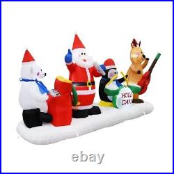 9FT Multi-Colored Christmas Band Inflatable