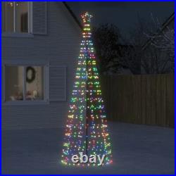 9.8ft 570 LED String Light Christmas Cone Tree Star Topper Xmas Outdoor Decor