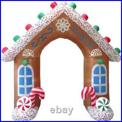 9 Ft. Tall Gingerbread Archway Christmas Inflatable Outdoor Christmas Decoration