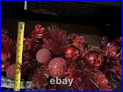 9 feet Commercial Christmas Decoration Pre-lit, with ribbons & bows